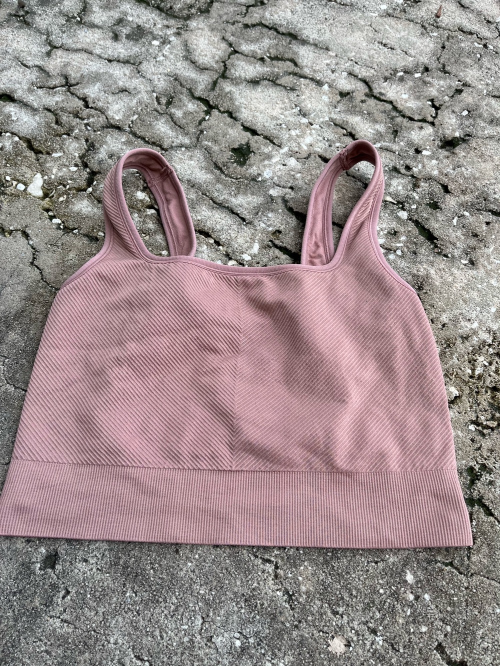All in motion Mauve Pink Ribbed Tank Sports Bra